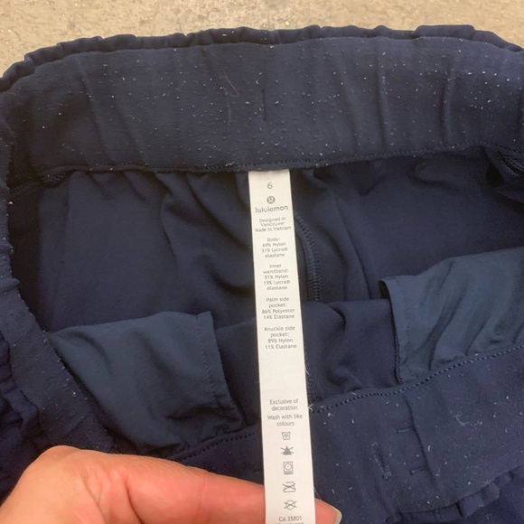 lululemon athletica navy blue keep moving 7/8 high rise pants - Picture 4 of 8